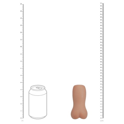 XKIN - élethű műpopsi maszturbátor férfiaknak - M (sötét testszínű)