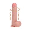 RealRock - forgó vibrátor - natúr (20,5cm)