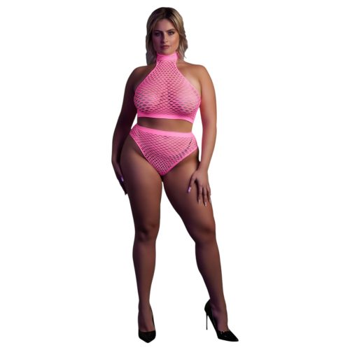 Ouch! - foszforeszkáló fehérnemű szett (pink)