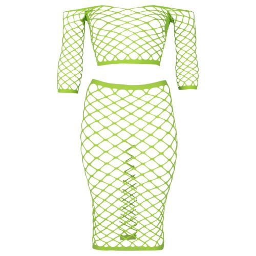 Ouch! - foszforeszkáló szoknya és felső (neon zöld)