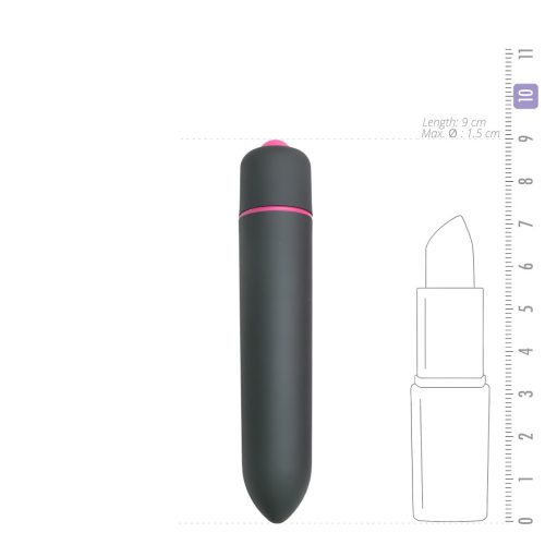 EasyToys Bullet - rúdvibrátor (fekete)