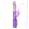 EasyToys Butterfly - forgó-lökő vibrátor (lila)