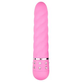EasyToys Diamond - csavart rúd vibrátor (pink)