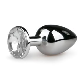 EasyToys - fém anál plug (ezüst-fehér)