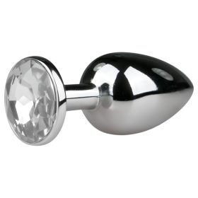 EasyToys - fém anál plug (ezüst-fehér)
