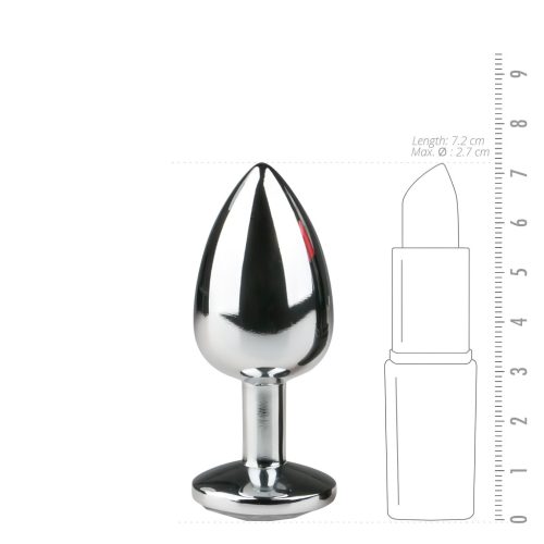 EasyToys - fém anál plug (ezüst-fehér)
