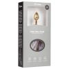 EasyToys Fox NO5 - fém anál plug rókafarokkal (arany-ezüst)