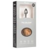 EasyToys Fox NO1 - fém anál plug rókafarokkal (ezüst-vörös)