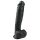 EasyToys - tapadókorongos, herés nagy dildó (26,5 cm, fekete)