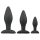 EasyToys Rocket - anál plug szett (fekete, 3 részes)
