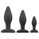 EasyToys Rocket - anál plug szett (fekete, 3 részes)