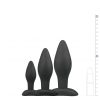 EasyToys Rocket - anál plug szett (fekete, 3 részes)
