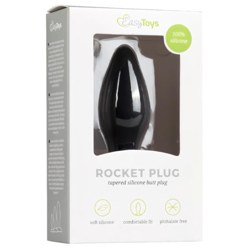 EasyToys - szilikon anál plug - kicsi (fekete)