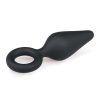 EasyToys Pointy Plug S - anál plug (fekete) - kicsi