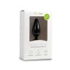 EasyToys Pointy Plug - gyűrűs anál plug - közepes (fekete)