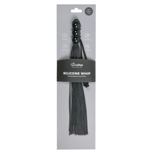 EasyToys Silicone Whip - szilikon korbács (fekete)