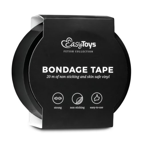 Easytoys - bondage tape - fekete (20m)