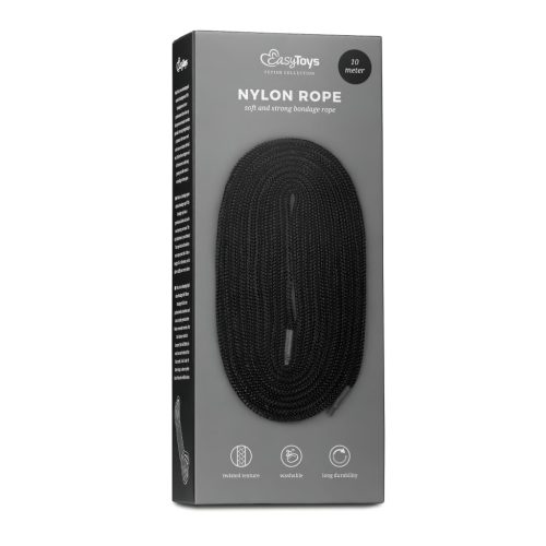 EasyToys Rope - bondage kötél (10 m, fekete)