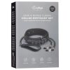 EasyToys - bimbócsipesz, nyakörv és póráz bondage szett (4 részes)