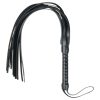 EasyToys Flogger - puha műbőr BDSM korbács (fekete)