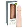 EasyToys - Flesh - hosszabbító péniszköpeny (natúr) - 18 cm