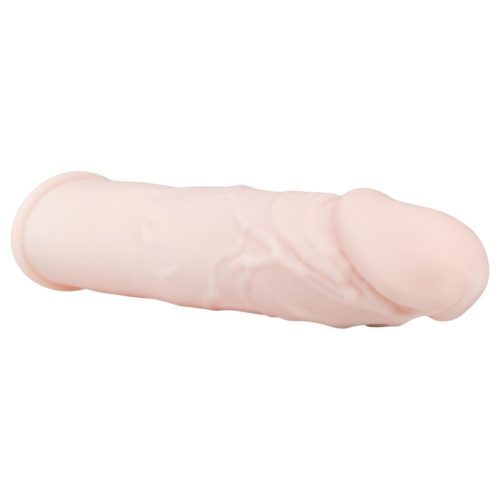 EasyToys - Flesh - hosszabbító péniszköpeny (natúr) - 18 cm