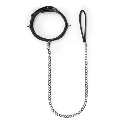 EasyToys - fétis nyakörv és póráz, bondage szett (fekete)