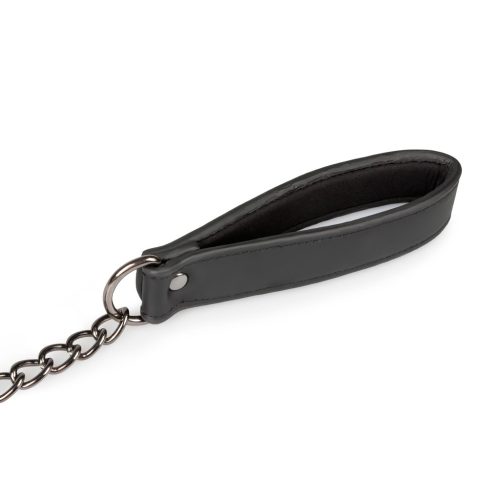 EasyToys - fétis nyakörv és póráz, bondage szett (fekete)