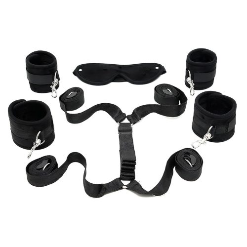 Rimba Soft - ágyhoz rögzíthető bondage kötöző szett (6 részes)