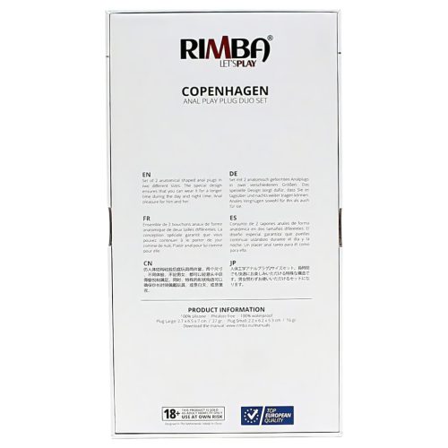 Rimba Copenhagen - butt plug szett (pink, 2 db)