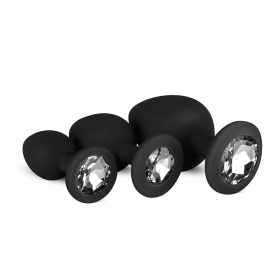 EasyToys Diamond - anál plug szett (fekete)