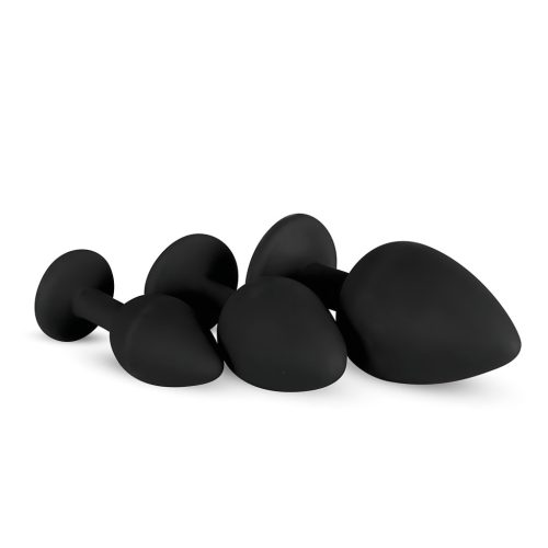 EasyToys Diamond - anál plug szett (fekete)