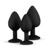 EasyToys Diamond - anál plug szett (fekete)