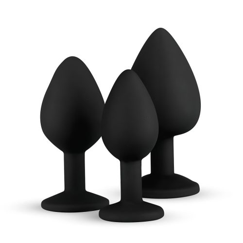 EasyToys Diamond - anál plug szett (fekete)