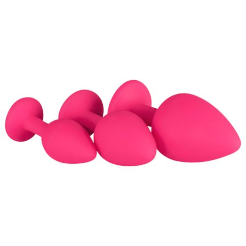 EasyToys Diamond - anál plug szett (pink)
