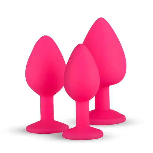 EasyToys Diamond - anál plug szett (pink)