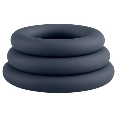 Boners - péniszgyűrű szett - 3 db (szürke)