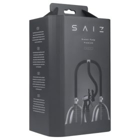 Saiz Premium - dupla mellpumpa - kicsi (átlátszó-fekete)