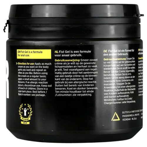 BUTTR Fisting Gel - öklöző, vízbázisú síkosító gél (500 ml)