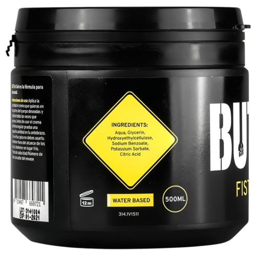 BUTTR Fisting Gel - öklöző, vízbázisú síkosító gél (500 ml)