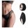 Pantyrebel - fekete high-leg bugyi + rádiós vibrátor (S-L)