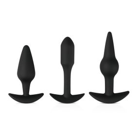  EasyToys Pleasure kit - változatos anál plug szett (fekete)