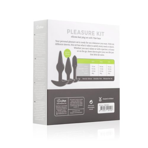 EasyToys Pleasure kit - változatos anál plug szett (fekete)