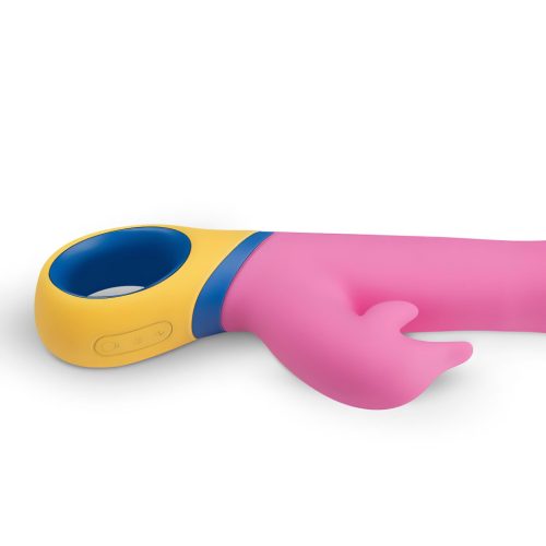 PMV20 Copy Dolphin - forgó, csiklókaros vibrátor (pink)