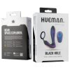 Hueman Black Hole - rádiós anál vibrátor péniszgyűrűvel (lila)