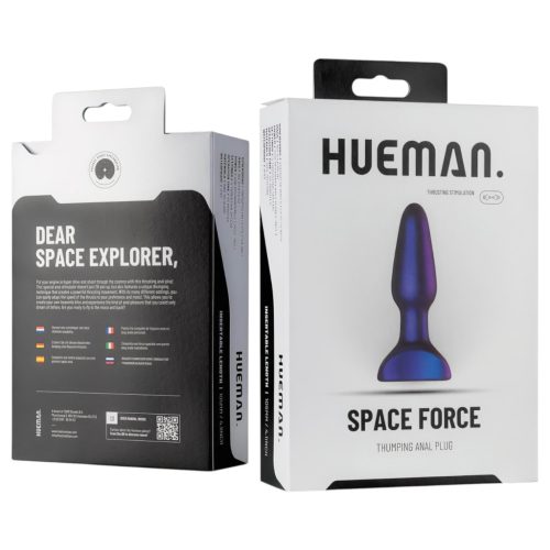 Hueman Space Force - vízálló, lökő anál vibrátor (lila)