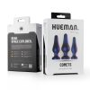 Hueman Comets - szilikon anál plug szett (3 részes, lila)