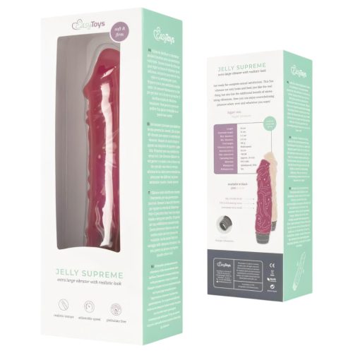 EasyToys Jelly Supreme - élethű vibrátor (pink)