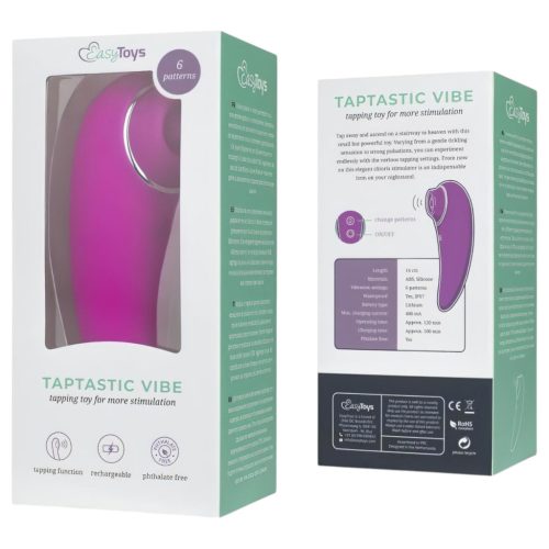EasyToys Taptastic Vibe - akkus, vízálló csiklóizgató vibrátor (pink)