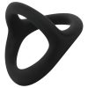 EasyToys Desire Ring - rugalmas pénisz- és heregyűrű (fekete)